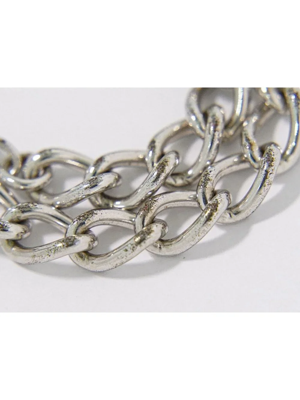 Dior Logo Plate Metal Bracelet Bangle Silver
